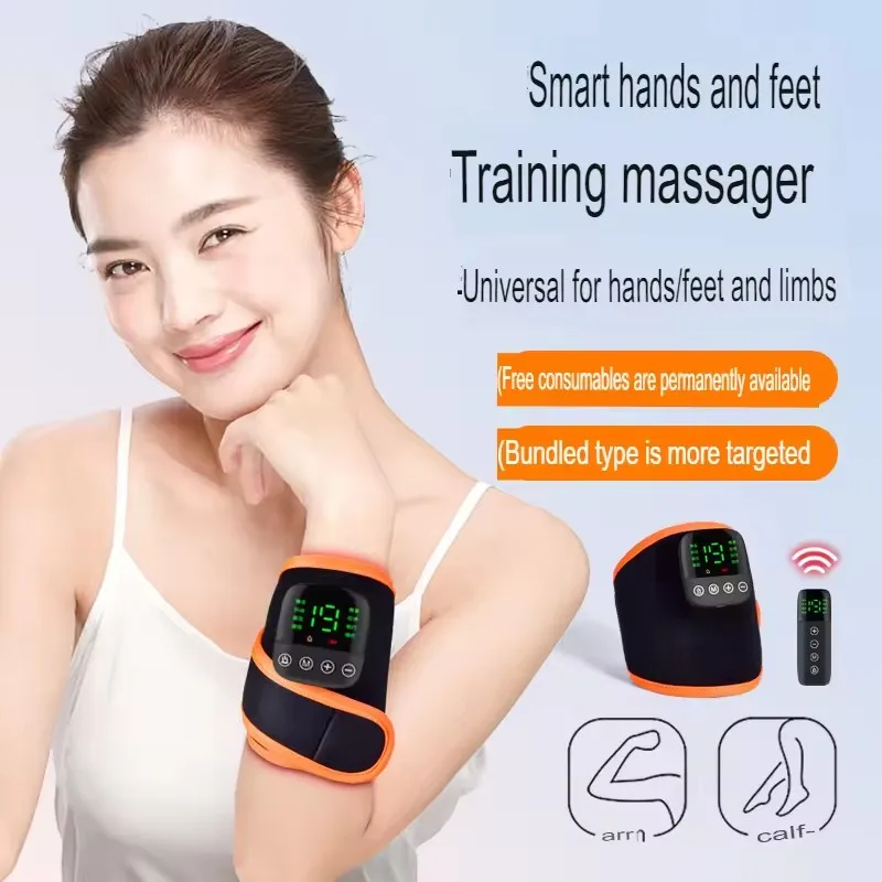 NEW High Quality Portable Electric EMS Hand & Leg Massager Heated Wrist & Arm Massage Belt Joint Relief Personal Care Products