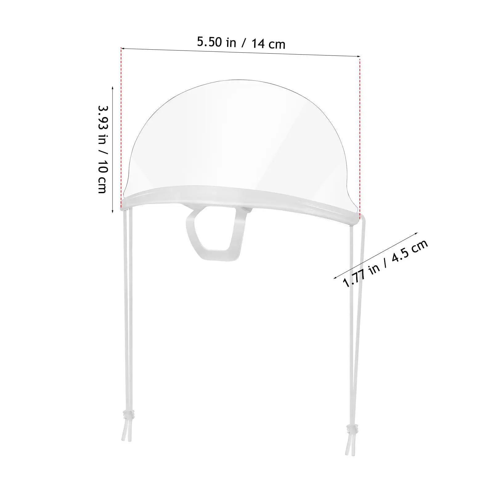 20/10PCS Transparent Face Shield Disposable Dust Mask Plastic Open Face Guard for Manicure Tattoo Beauty Salon