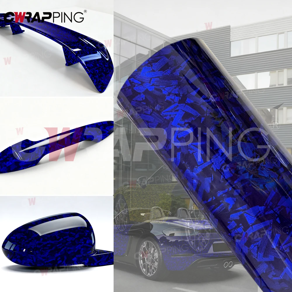 

Glossy Forged Carbon Fiber Car Sticker Vinyl Paper for Car Vinyl Wrap Vehicle Decoration Motorcycles Body Covering Film Stickers