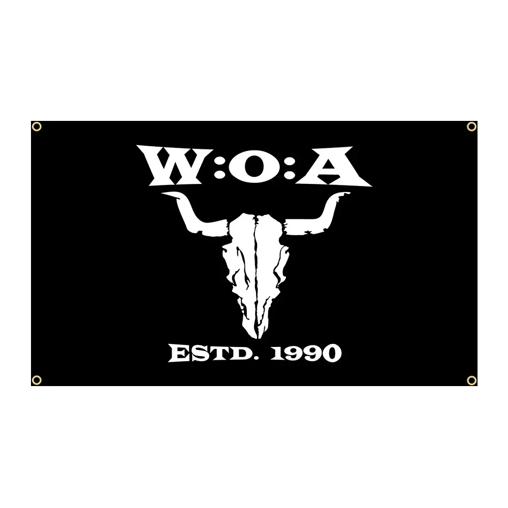 90 x 150 cm Wackens Woa Open Air Tour 1990 Flagge, Polyester, bedruckt, Heim- oder Schlafzimmerdekoration, Banner-Wandteppich