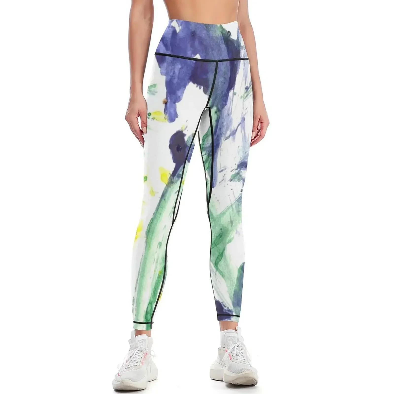 

Lemon and Lavender Leggings Women's fitness Legging sport Female legging pants Fitness clothing Womens Leggings