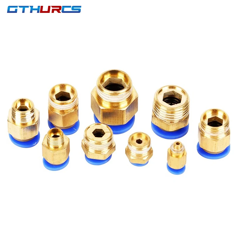 18/40/50/60 Pcs Pneumatic Fittings PC Air Quick Connector PC6-01 8-01 10-01 6-02 8-02 10-02 1/8