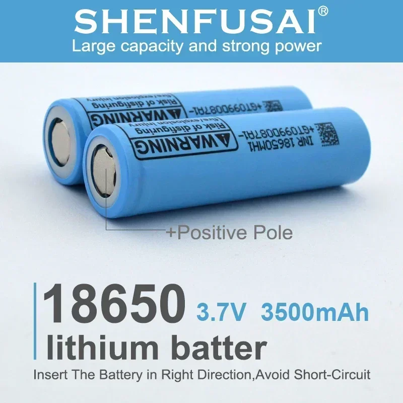 lNR18650 lithium ion rechargeable battery, MH1, 3.7V, 3000mAh, 20A discharge, suitable for e-cigarettes, electric tools, etc