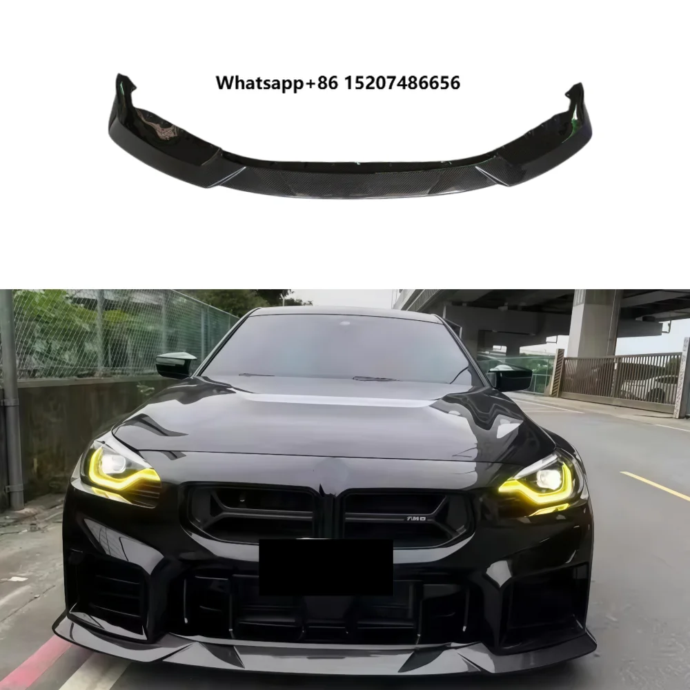 Upgraded R44 Style Dry Carbon Fiber Front Splitter Front Bumper Lip Body Kit Suitable