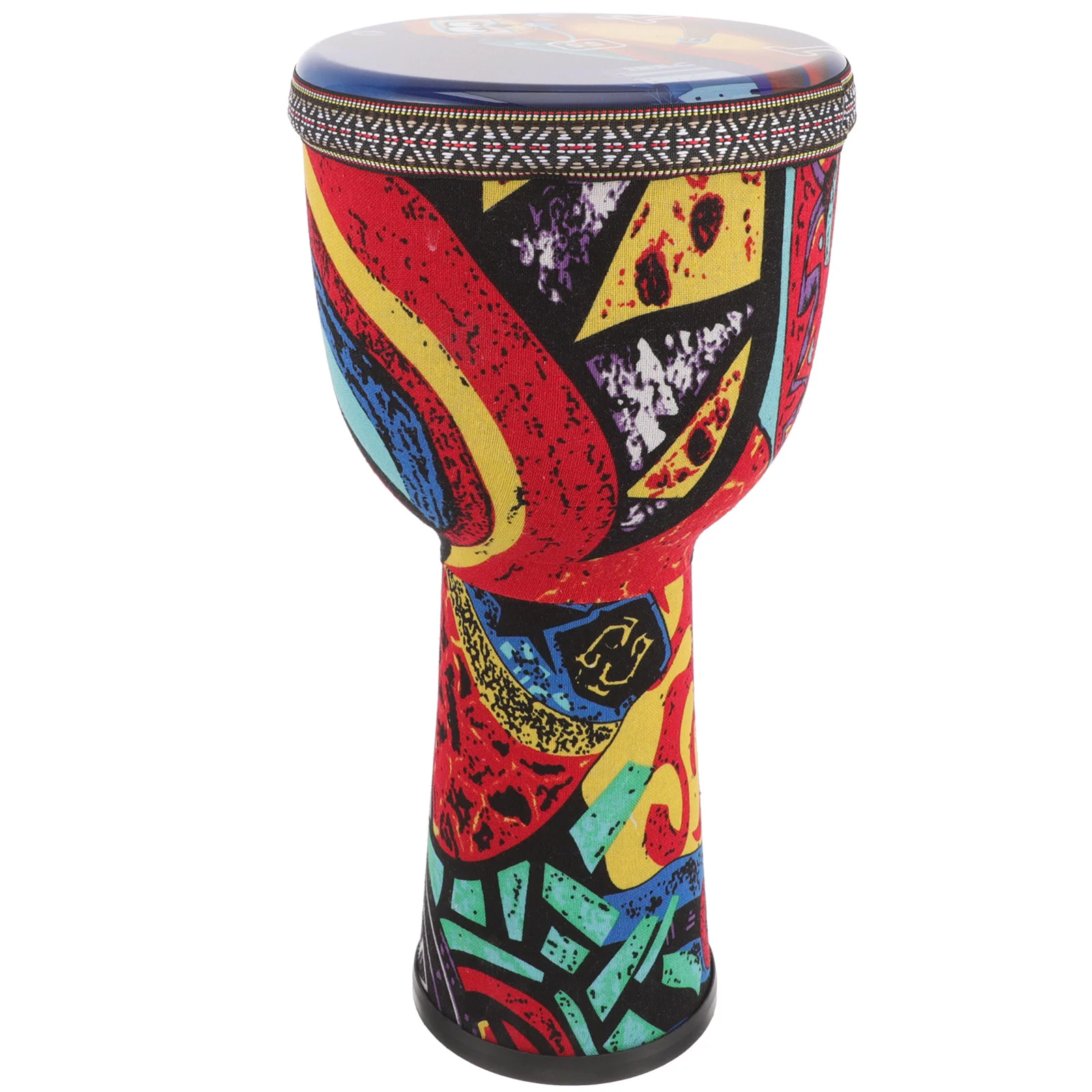 

Percussion Instrument for Beginner Hand Djembe Drum African Musical PVC Floor Colorful Prop