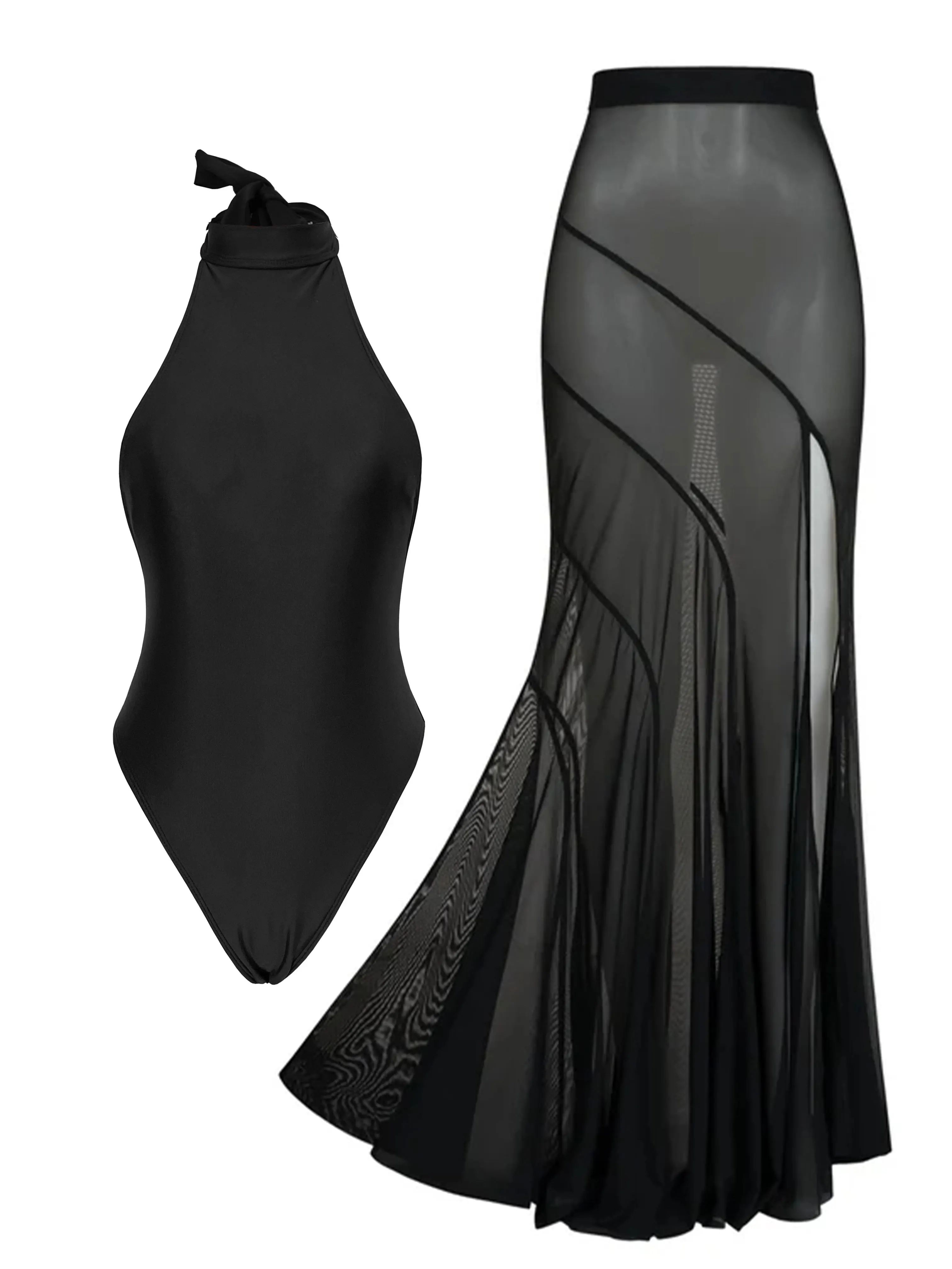 หัวเข็มขัดปิดไหล่บิกินี่กระโปรงผู้หญิงชุดว่ายน้ํา 2025 แนวโน้ม Biquini ชุดว่ายน้ํา Lady Holiday ชุดว่ายน้ําหญิง Beachwear ชุด