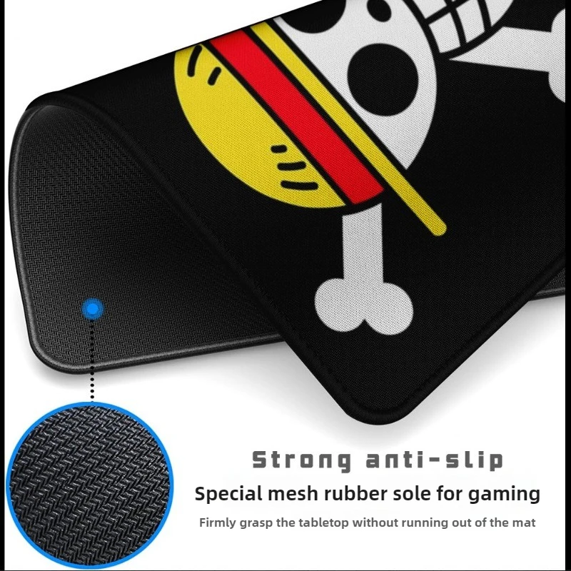 Cartoon One Piece  Luffy Skull Mouse Pad Computer Laptop Keyboard Anime Creative Waterproof Desk Pad Peripheral Gifts view 4