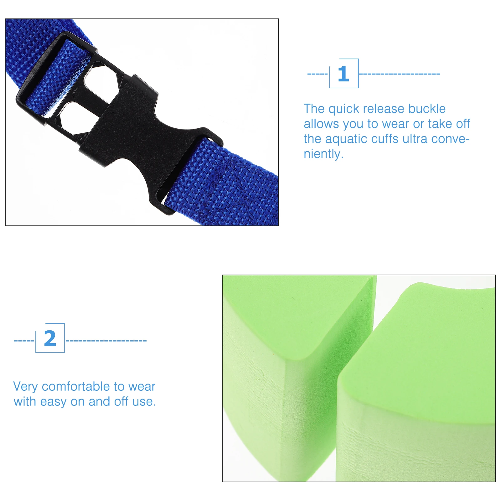 

Swimming Arm Bands Floaties Swim Cuffs Comfortable Easy Wear Pool Accessories Swim Cuffs Swimming Arm Bands