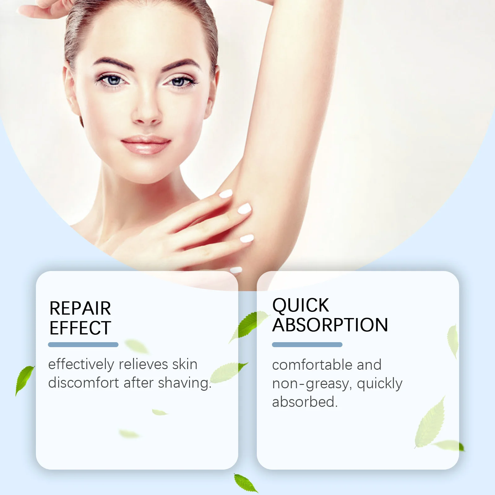 Hair Removal Essence Roller Ball: Gently Cleanses, Nourishes, Softens, and Hydrates All-Over Skin.