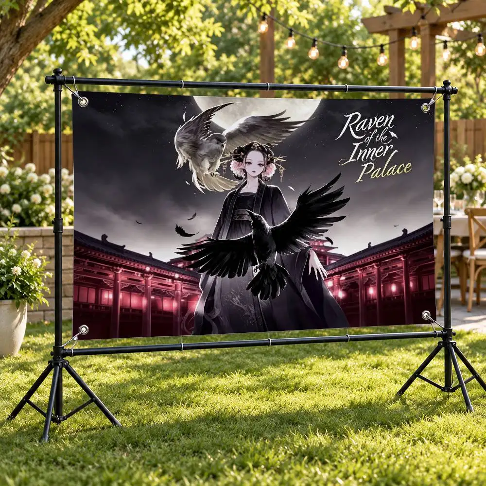 Anime Raven of the Inner Palace Aesthetic Wall Tapestry Flag Printed Wall Hanging Living Room Party Outdoor Decor