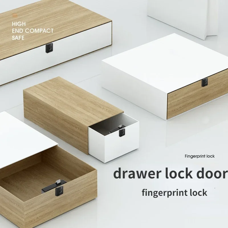 Imagem -03 - Inteligente Fingerprint Fechaduras Eletrônicas para Gaveta Armário Locker Finger Print Lock Smart Door Lock Fingerprint Modular