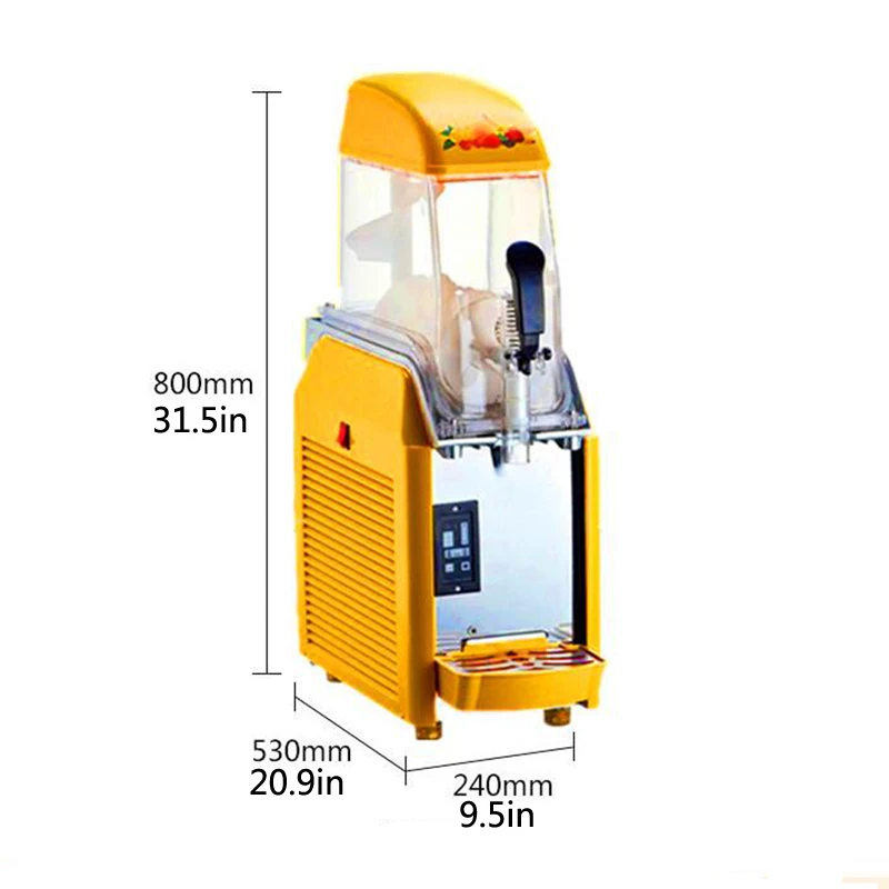 By DHL Free Shipping Frozen Beverage Commercial Snow Melting Machine Slush Machine Ice Cold Juice Smoothie Machine