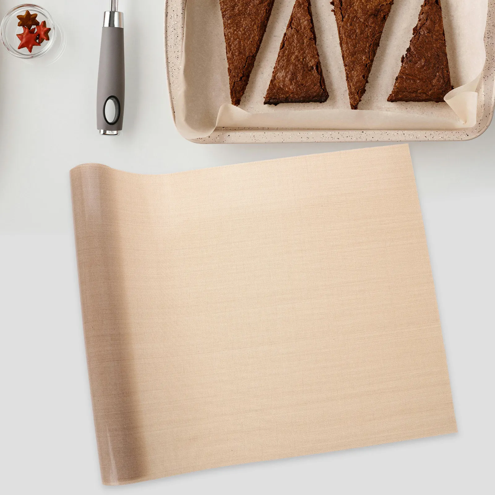 Large Silicone Baking Mat Heat Resistant Reusable Cuttable Food Grade Non Stick for Cookie Sheets Pastry Mats Macarons Biscuit