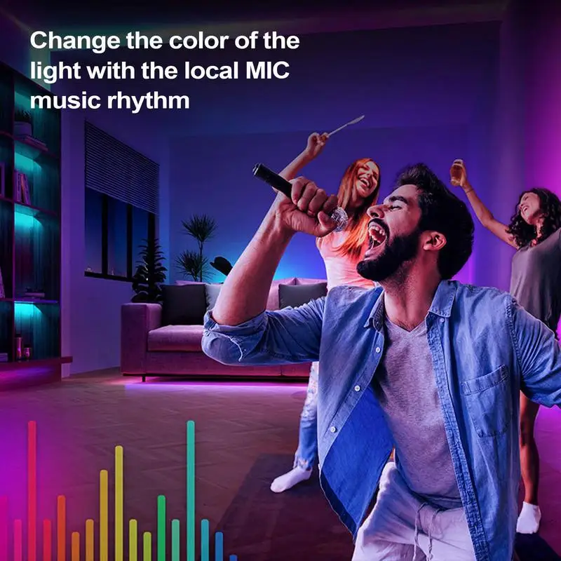 Smart Ambient Lighting Smart Decorative Desk Light LED Ambient Lighting Voice Control Lamp For Game Movie Gathering Dating PC