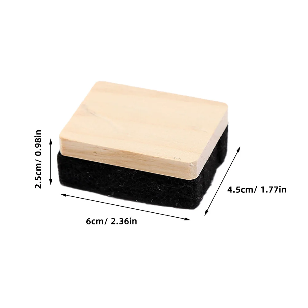 5Pcs Blackboard Chalk Erasers Wooden Felt Cleaner for Classroom Home Office Reusable Smooth Writing Surface Protector