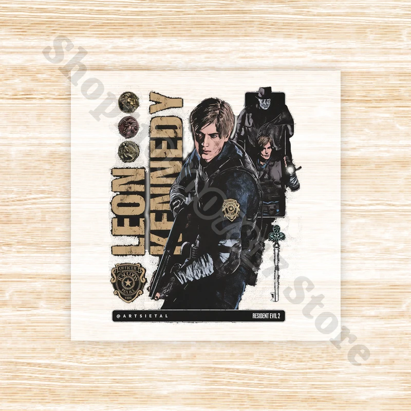 Anime Heat Transfer Sticker Residents Evils Iron on Patches Fashion Clothes Appliques DIY Decal T-shirt Decor Stickers Gift 2026