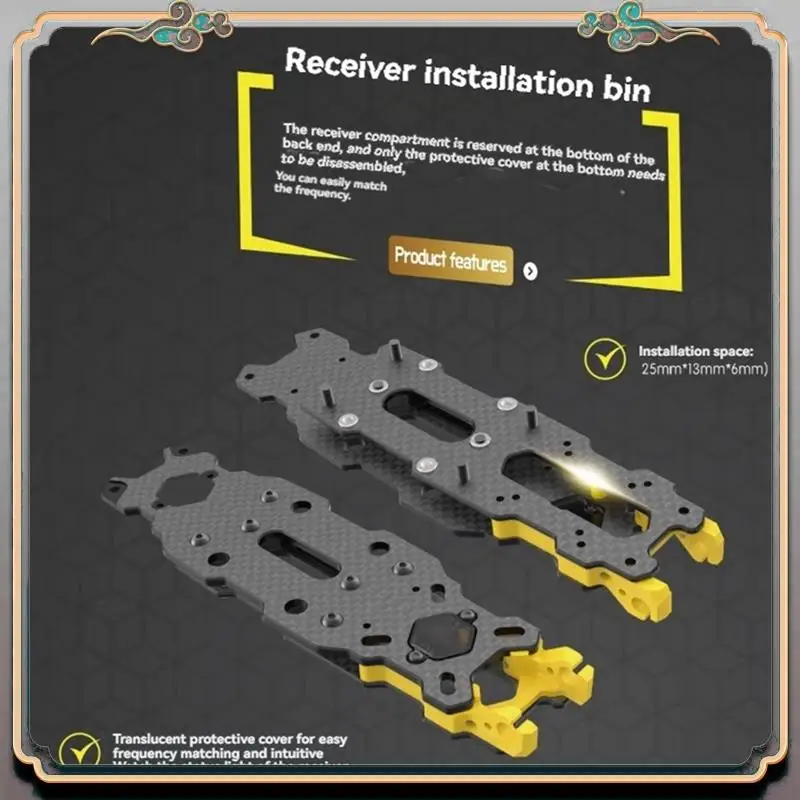 

Durable For Speedybee Mario 5 Frame Kit DC Lite Version Carbon Fiber Drone Frame Kit For FPV Freestyle RC Racing Drones