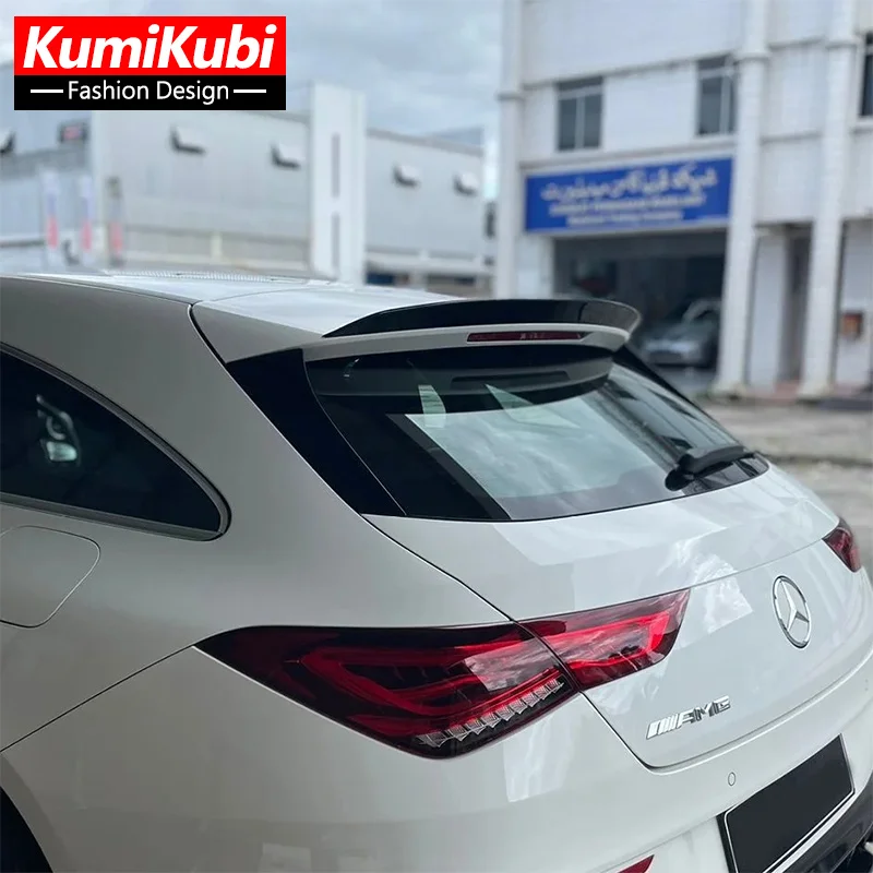 X118 Rear Spoiler For 2019 20 21 2022 Mercedes-Benz CLA Class CLA200 260 CLA35 CLA45 AMG Hatchback Roof Spoiler Shooting Brake