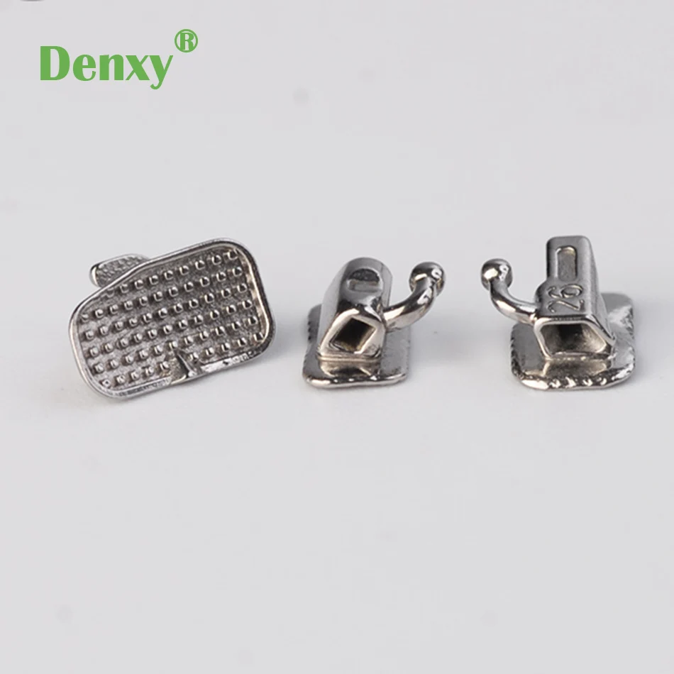 DENXY 200 Stück/Box Kieferorthopädische Bukkalröhrchen Dental 1./2. Molar Breiter Eingang MIM Bukkalröhrchen Monoblock Nicht-Konvertierbar – Detail 6