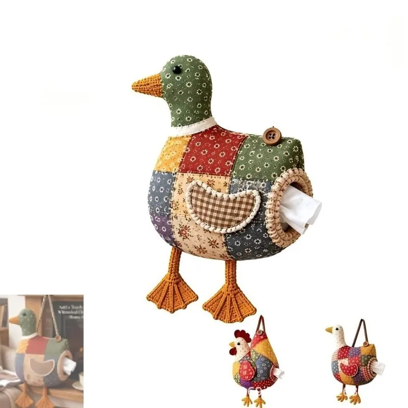 porta-panuelos-diy-de-retazos-con-diseno-de-pollo-y-pato-caja-de-panuelos-diy-de-retazos-con-diseno-de-animales