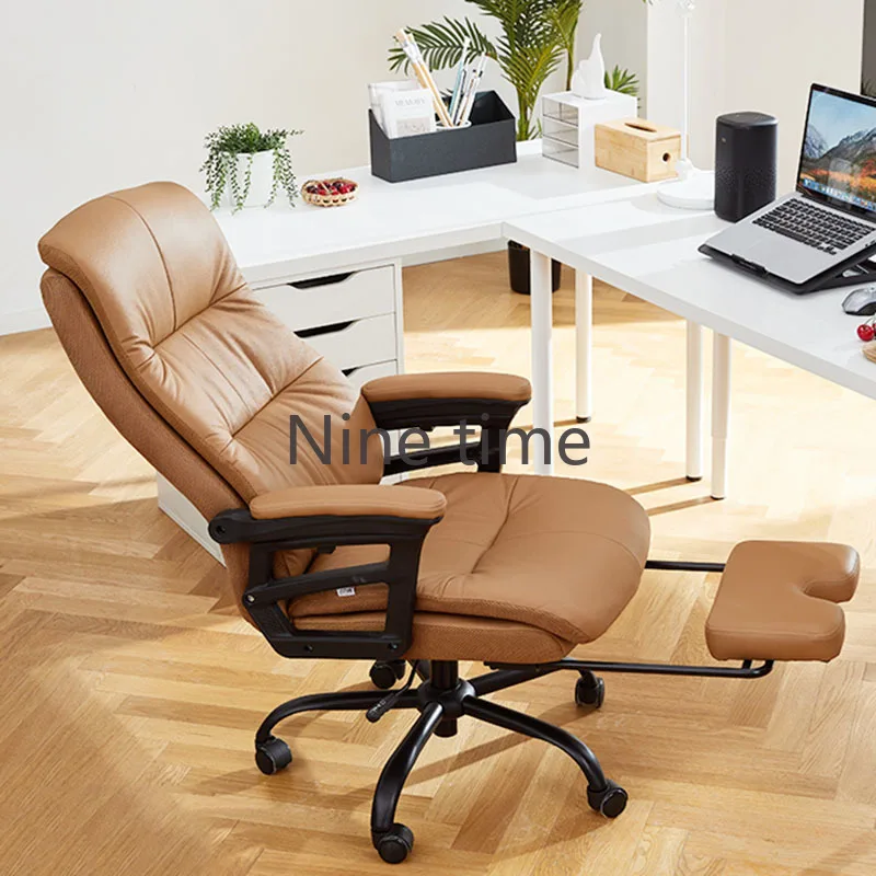 Executive Armchair Office Chairs Relax Boss Autofull High Back Cute Computer Chair Ergonomic Pillow Sillas De Espera Furnitures