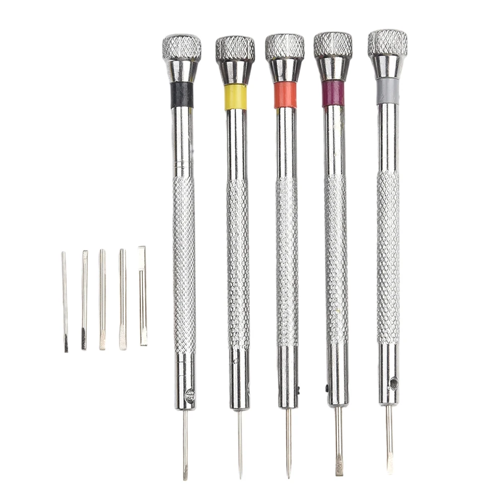 5Pcs Precision Screwdriver Eyeglasses Watch Jewelry Watchmaker Repair Hand Tools For Electronics Toys Computer Watch Repair