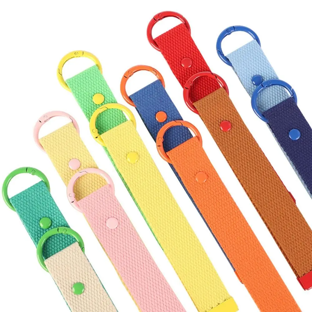 2Pcs Key Holder Colorful Ribbon Rope Keychain Simple DIY Keychain Lanyard INS Durable Bag Pendant Unisex