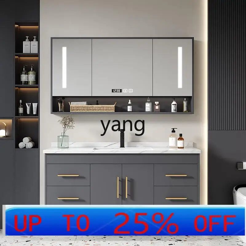 LH  rock slab bathroom cabinet wash basin cabinet combination bathroom smart washstand washbasin