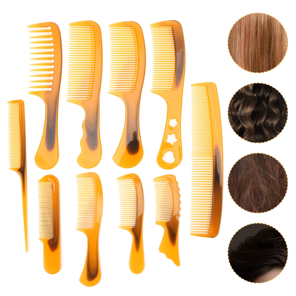 

10 Pcs Massage Tendon Comb Anti-Static Barber Comb Thickened And Durable Hair Styling Brush Smooth Hair for Travel