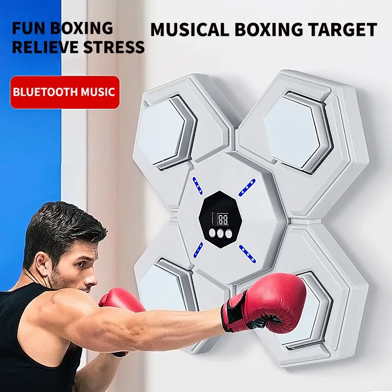 Smart Music Boxing Machine Adult Children Sports Fitness Boxing Trainer Home Exercise Response Training Boxing Wall Target