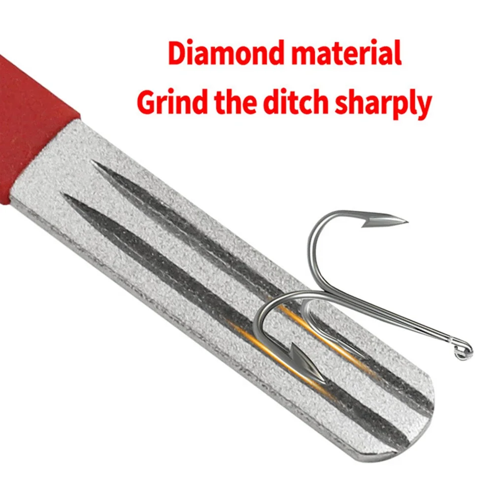 Fishing Hook File Grindstone Diamond Knife Sharpener Outdoor Fishing Tackle Tool Сигнализатор Поклёвки Рыбалка