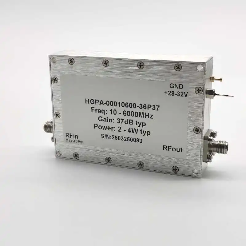 10MHz-6GHz 2-4W Power 37dB Gain SMA Mother RF Microwave Broadband Power Amplifier