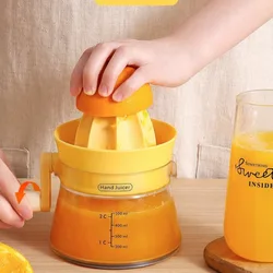 Manual Juicer Household Squeeze Juice Cup Portable Hand Crank Fruit Juicer Lemon Orange Special Juicer Kitchen Hand Press Juice