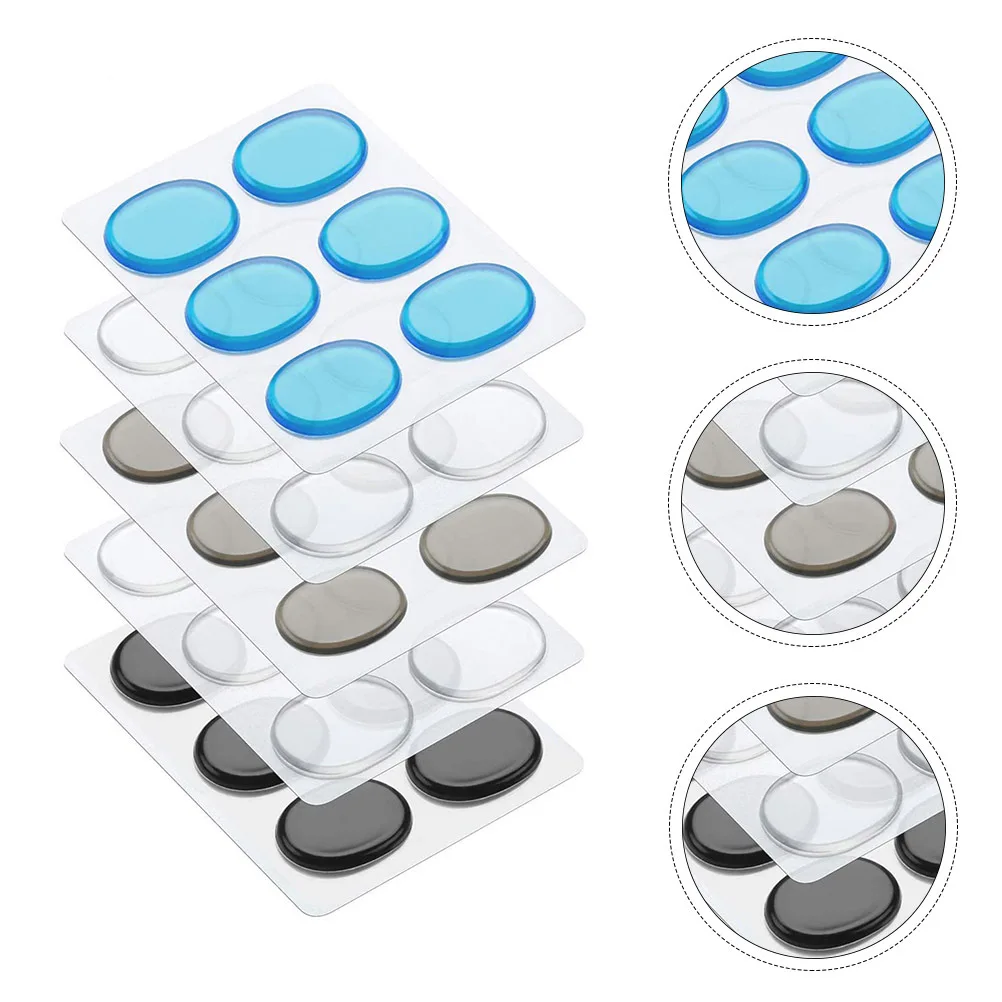 

5 Sheets Silicone Mute Pad Close Fit High Viscosity Reusable For Snare Drum Kit Sound Control Drum Damper Gel Instrument