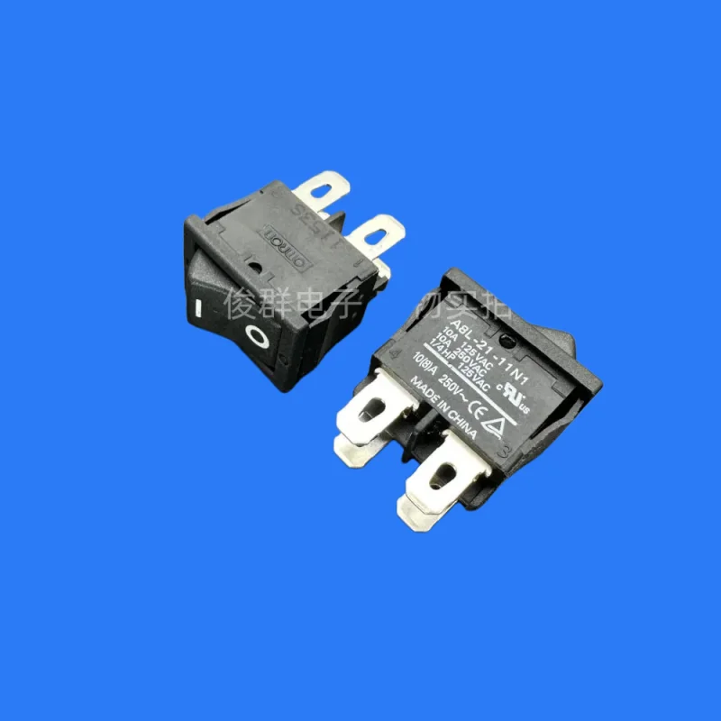 5pcs/ A8L-21-11N1 rocker power switch rocker button 4 feet 2 gear 10A boat button