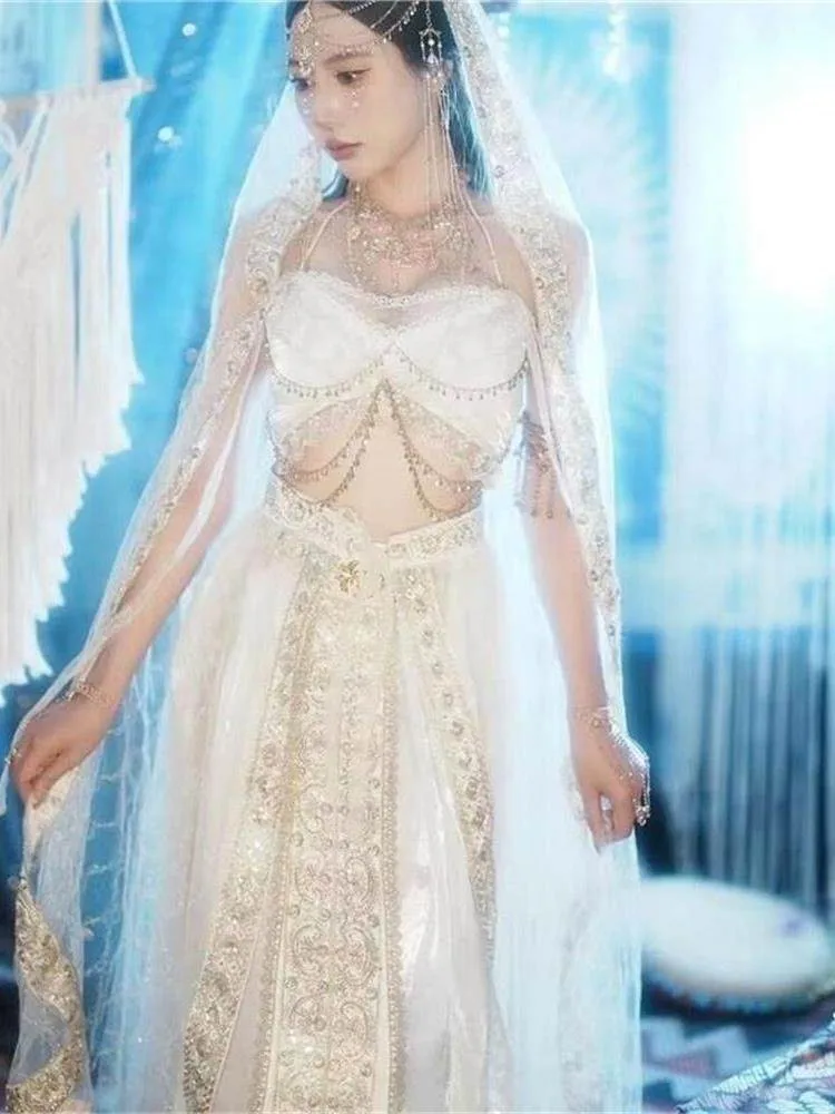 

Hanfu exotic dance costumes Chinese-style Western Regions girl costumes