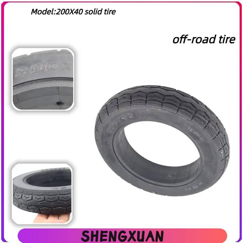 200x40 solid tire, used for replacing 200x40 tires on electric scooters such as Little Dolphin