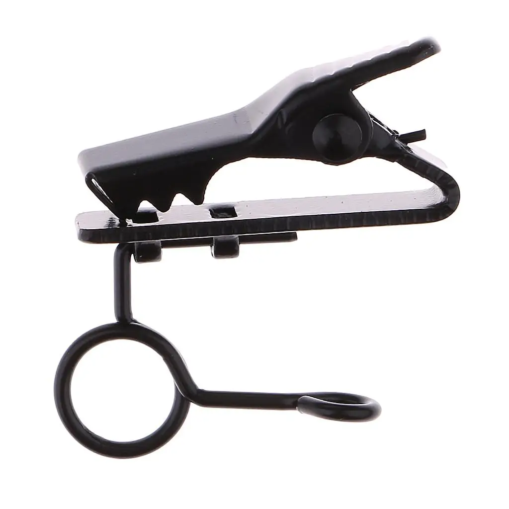 Universal Metal Microphone Tie Clip 6mm Mini Ring Holder for Wireless Lapel Mic Stage Performance
