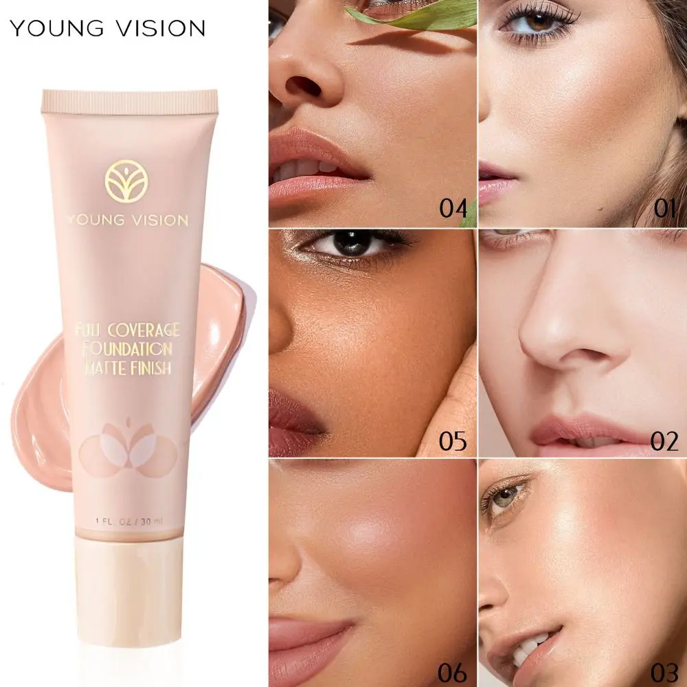 30ml Professional Matte Liquid Foundation Long Lasting Waterproof Base Makeup Full Coverage Face Concealer Women Makeup
