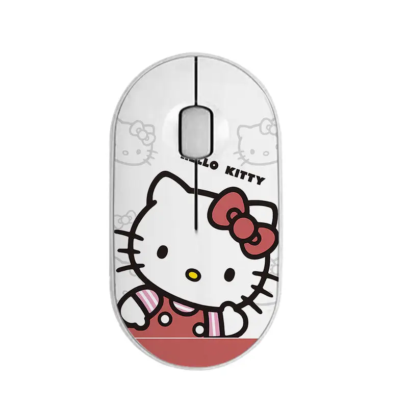 

Kawaii Cartoon Hello Kitty Wireless Mouse Mute Good-Looking Bluetooth Dual-Mode Office Computer Desktop Laptop Tablet Universal