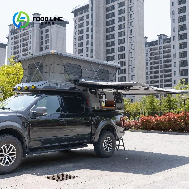 Customized Overland Truck Camper With Aluminum Body And Pop Up Roof For Camping And Travel Bulk Order Wholesale Rate