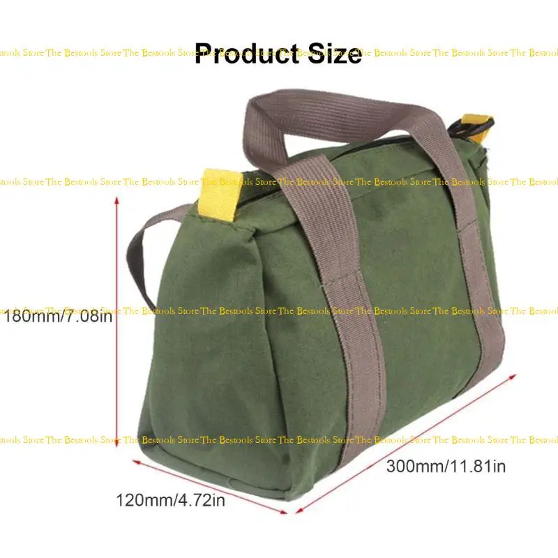 12PF Multifunctional Portable Tool Bag Carpentry Canvas Cloth Storage Bag Organizers