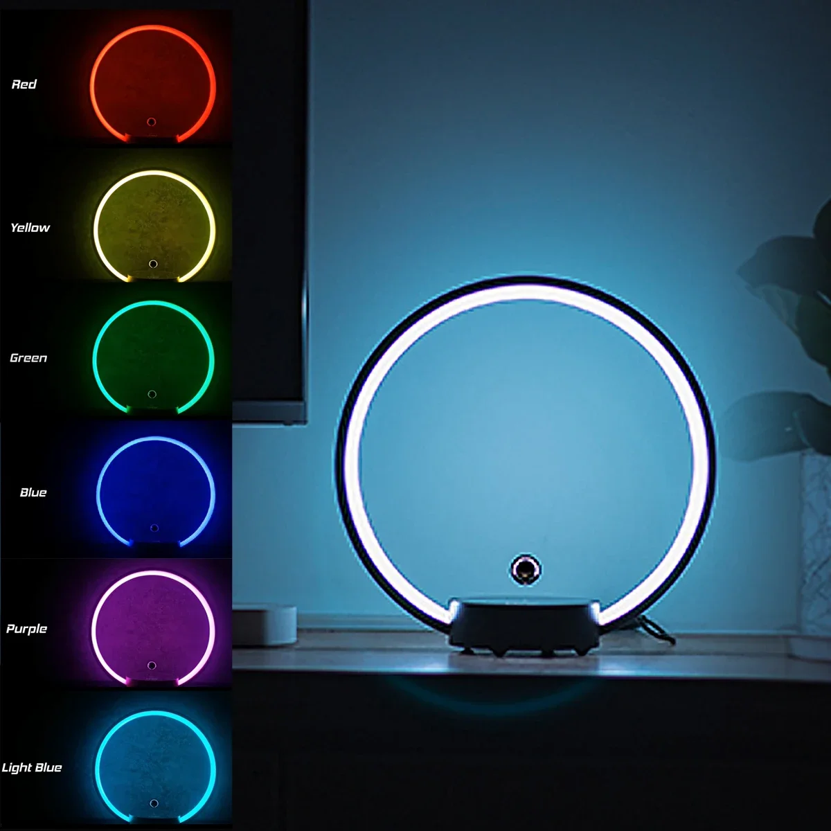 

Magnetic Levitating Lamp Floating Light desk table lamp touch control LED light with RGB color for home decoration