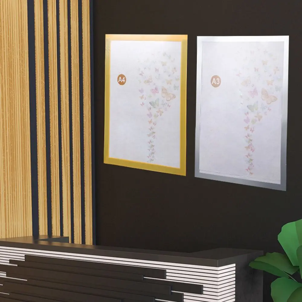 A3 A4 8.5x11inch Magnetic Photo Frame Poster Certificate Artwork Wall Home Decor Magnetic Display Board Photo Display