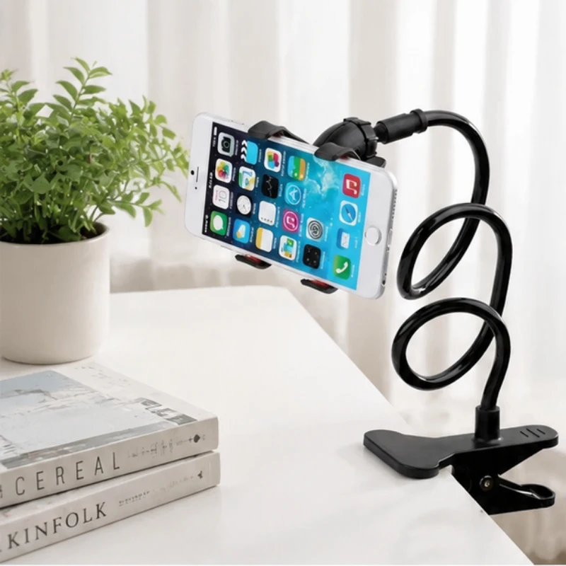 

2PCS Adjustable Long Arm Lazy Phone Holder, Universal Bedside & Desktop Mount Bracket for Mobile Phones, Flexible Stand for Home