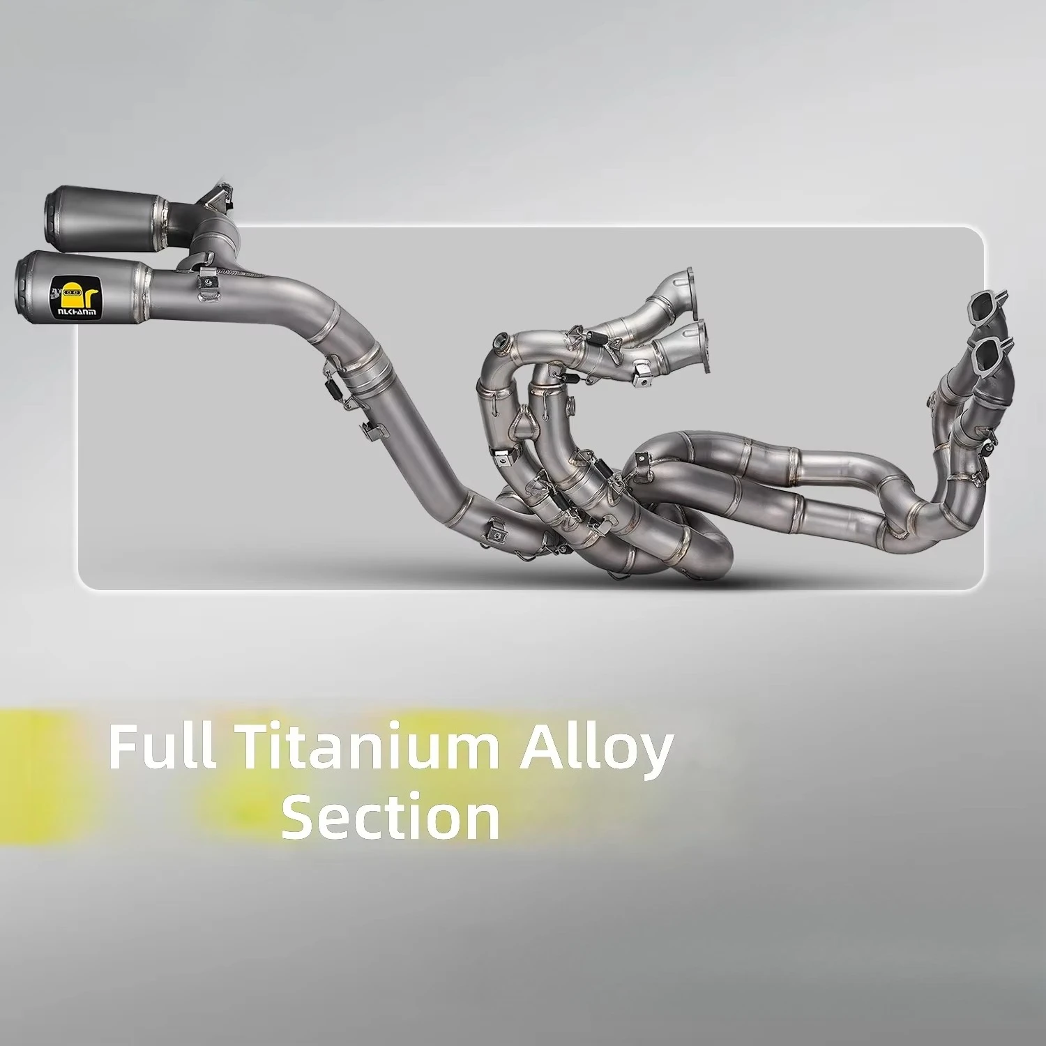 For Ducati Panigale V4 1824 Motorcycle Exhaust Pipe Upgrade Akrapovi Silver Titanium Full-System Non-Intervention