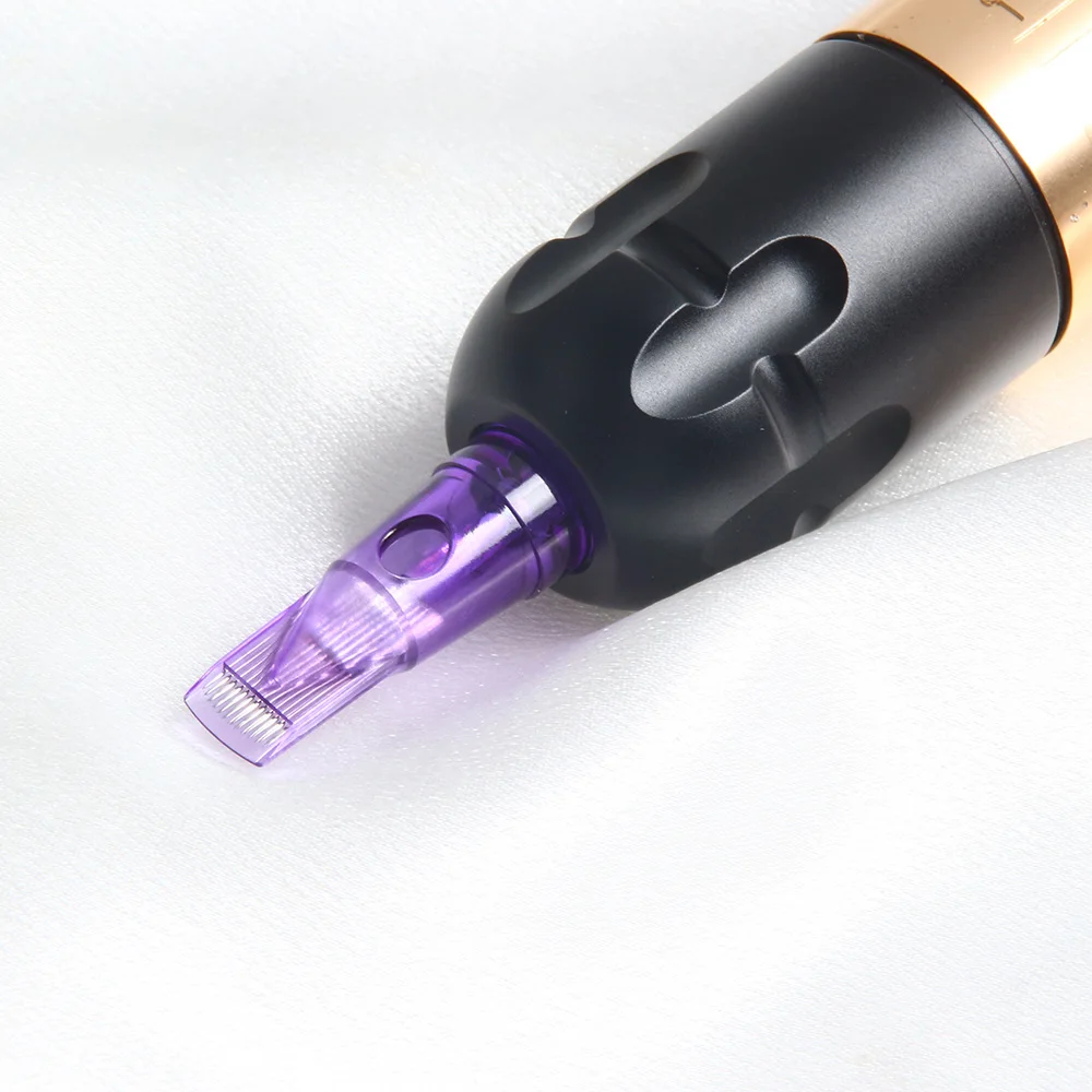 50/100/200pcs Disposable Tattoo Cartridges Needle RL RS RM M1 Purple Permanent Eyebrow Lip Makeup Needles For Tattoo Machine Pen