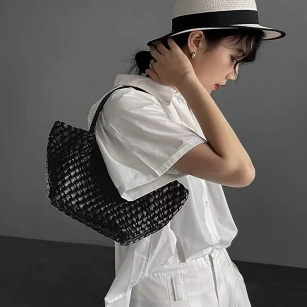 

Женская сумка-корзина для овощей, новинка 2023 года, высококачественная универсальная сумка для игральных костей, изысканная маленькая сумка, портативная сумка-ведро