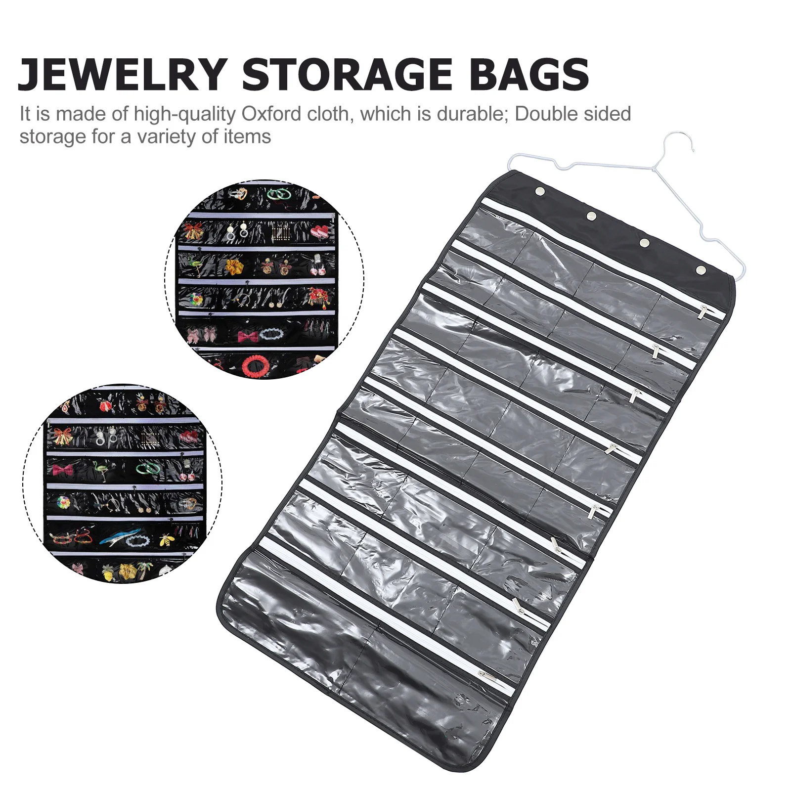 1Pcs Jewelry Storage Bag Premium Hanging Pouch Practical Organizer for Necklaces Bracelets Earrings Jewelry Storage Bags