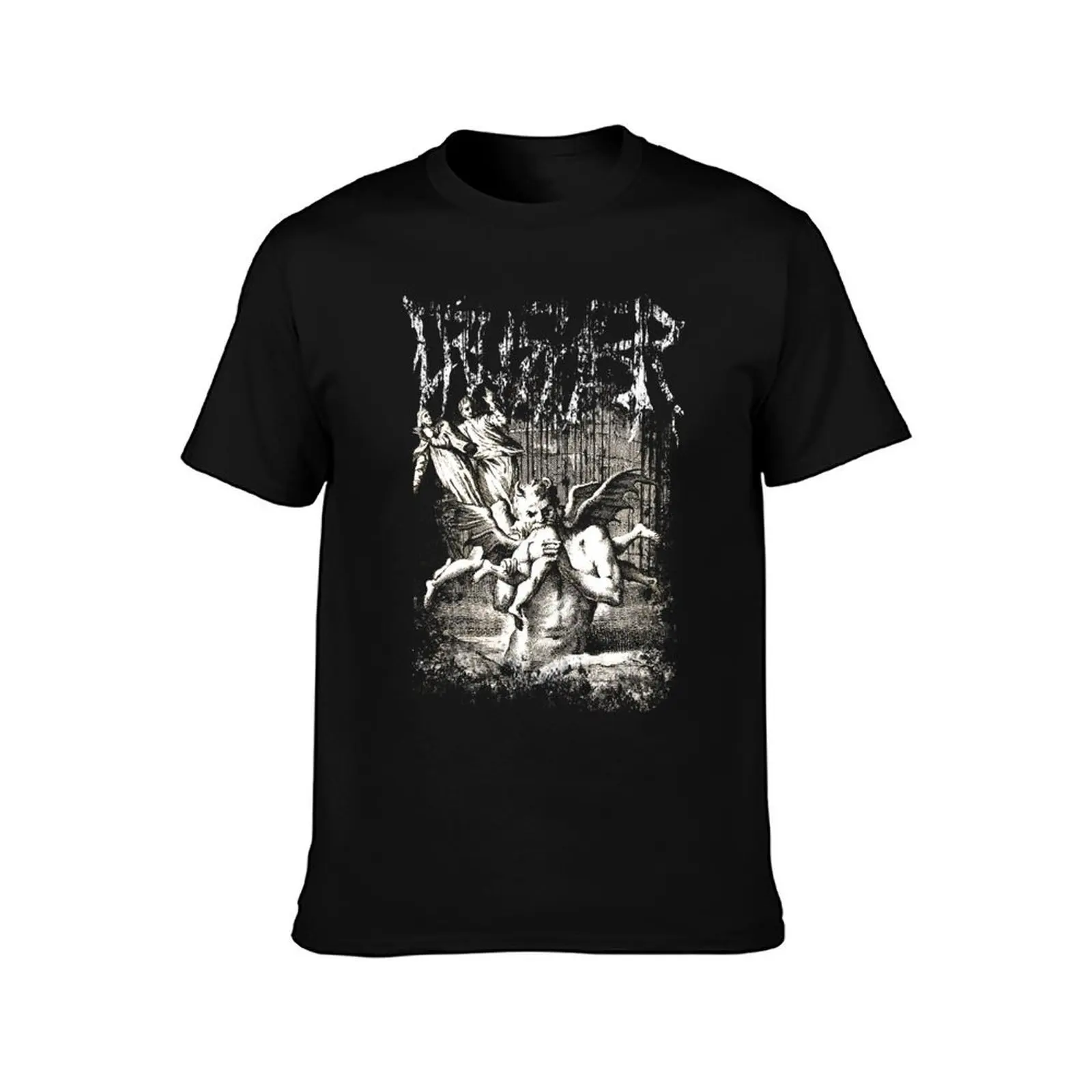Dante's Inferno T-Shirt, Summer Casual Cotton Tee, Oversized Streetwear Tops, Vintage Graphic Print, Loose Fit Short Sleeve